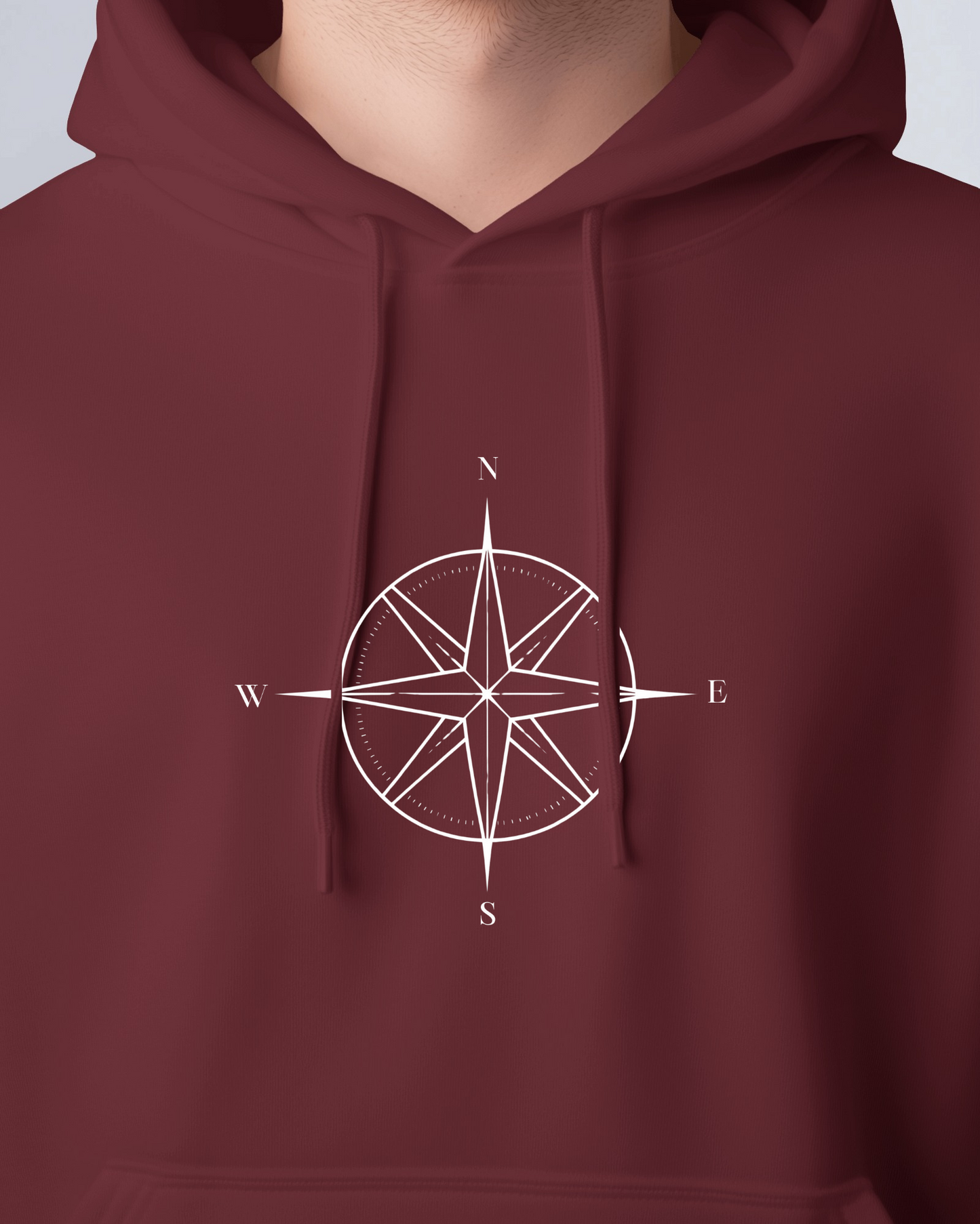 Compass Graphic Men Hoodie - Adventure Awaits Exclusives