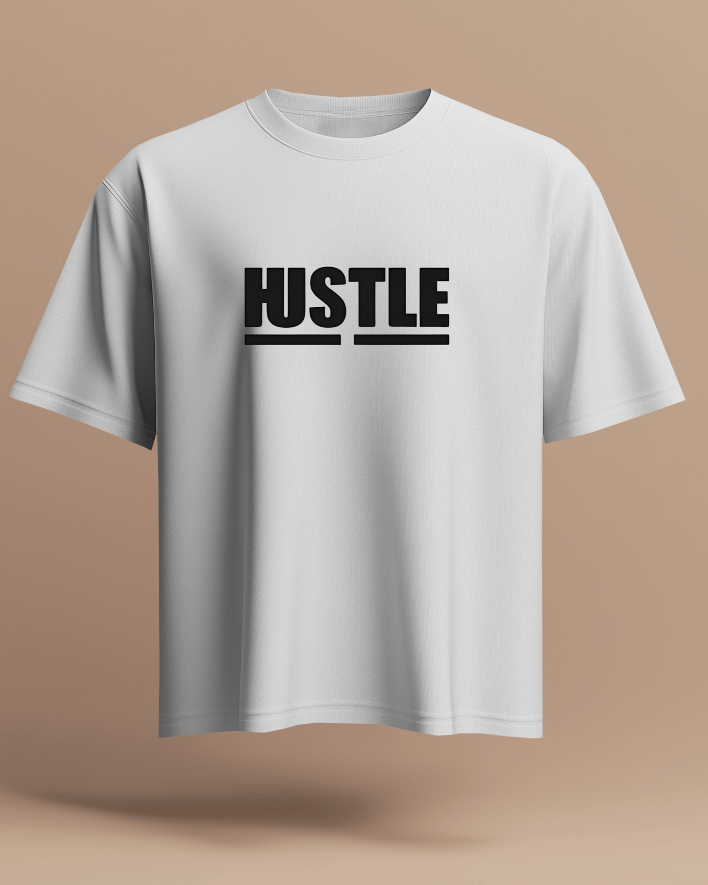 Hustle Men Heavy Cotton Tee - Motivational T-Shirt for Entrepreneurs