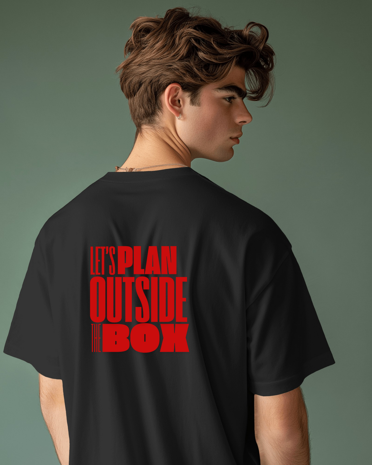 Let's Plan Outside the Box Men Heavy Cotton Tee - Motivational Graphic T-Shirt for Creative Thinkers