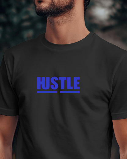 Hustle Men Heavy Cotton Tee - Motivational T-Shirt for Entrepreneurs