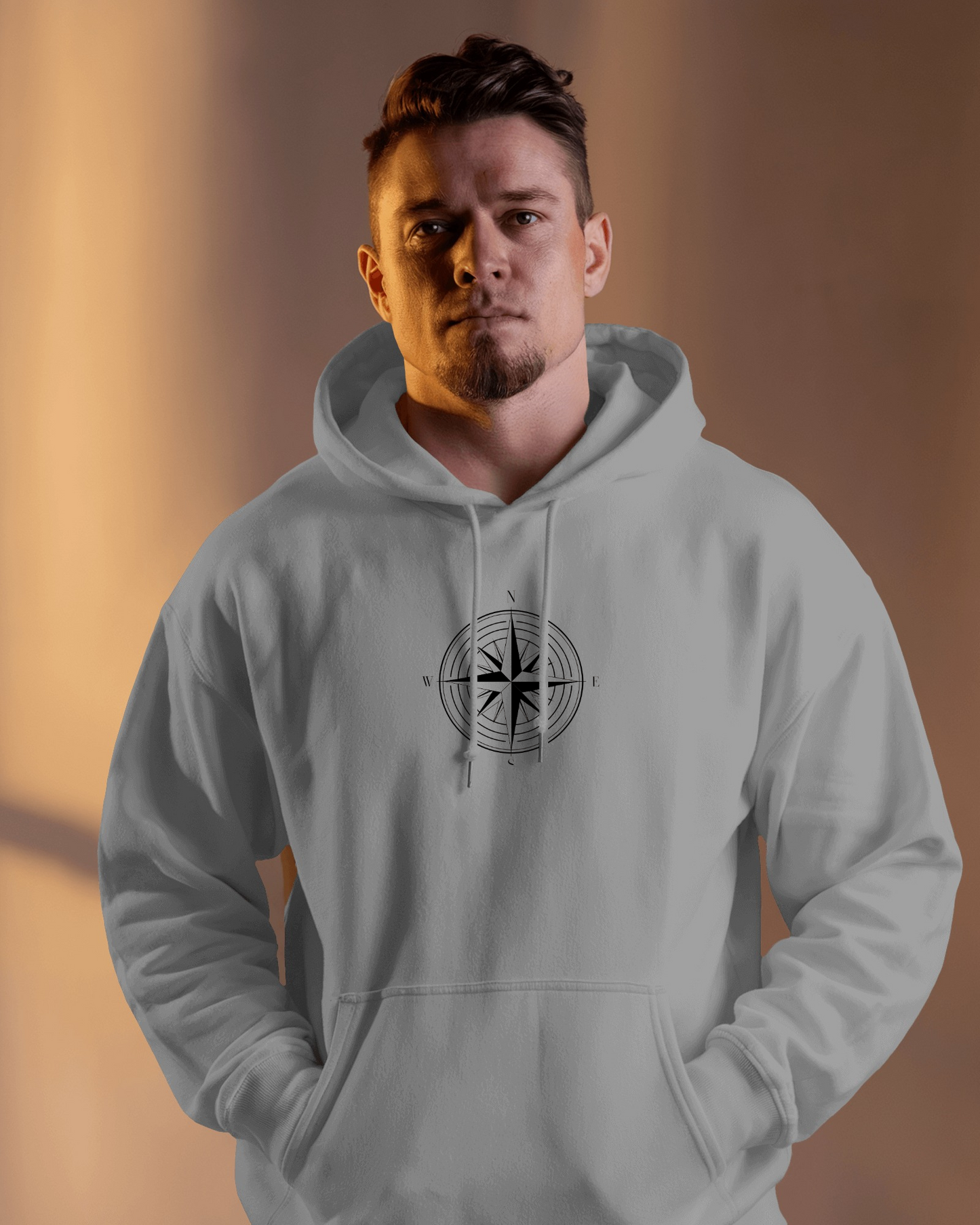 Compass Graphic Men Hoodie - Adventure Awaits Exclusives