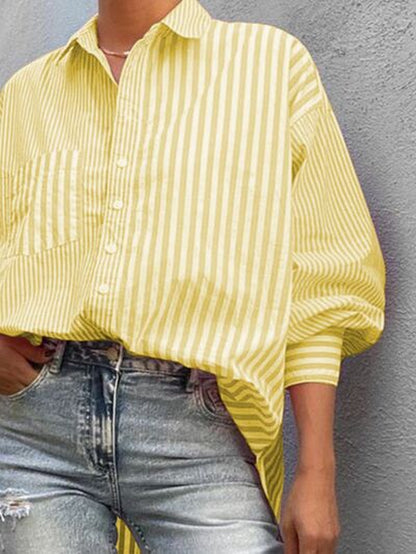 Striped Button down Long Sleeve Shirt