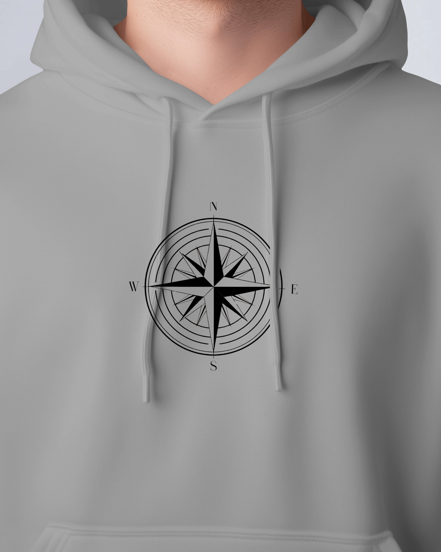 Compass Graphic Men Hoodie - Adventure Awaits Exclusives