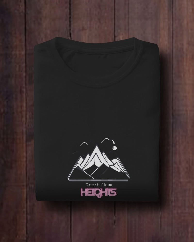 Reach New Heights Men Heavy Cotton Tee - Adventure T-shirt