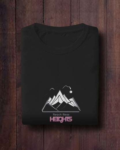 Reach New Heights Men Heavy Cotton Tee - Adventure T-shirt