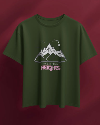 Reach New Heights Men Heavy Cotton Tee - Adventure T-shirt