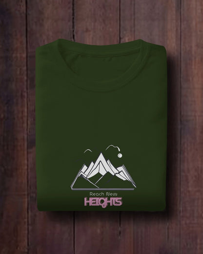 Reach New Heights Men Heavy Cotton Tee - Adventure T-shirt