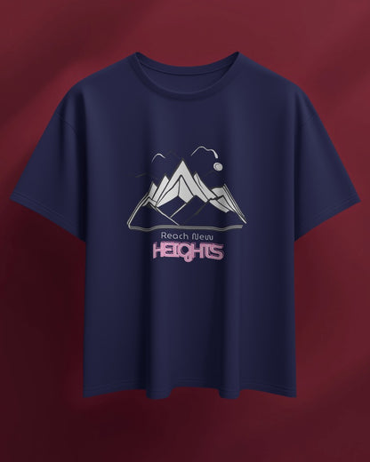 Reach New Heights Men Heavy Cotton Tee - Adventure T-shirt