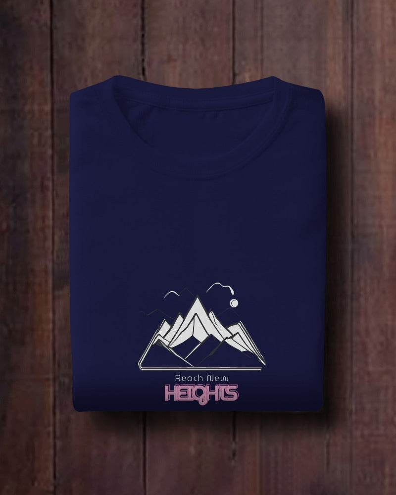 Reach New Heights Men Heavy Cotton Tee - Adventure T-shirt