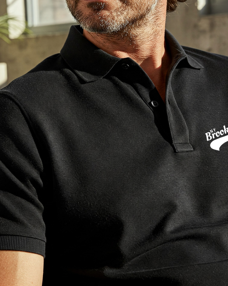 Stylish Brooklyn NY Men's Piqué Polo T-Shirt- Casual Comfort for Every Occasion